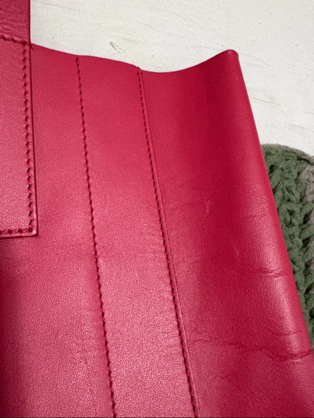 Everlane Red Leather Tote - Picture 4 of 7
